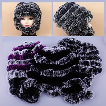 Женский Настоящий мех кролика шапка-ушанка зимняя русская ушанка шапка, защищающая уши ушанка Снежная Лыжная Шапка-бомбер