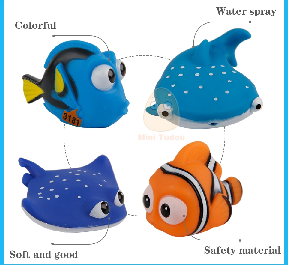 TokoMom™ Finding Fish Baby Bath Toys