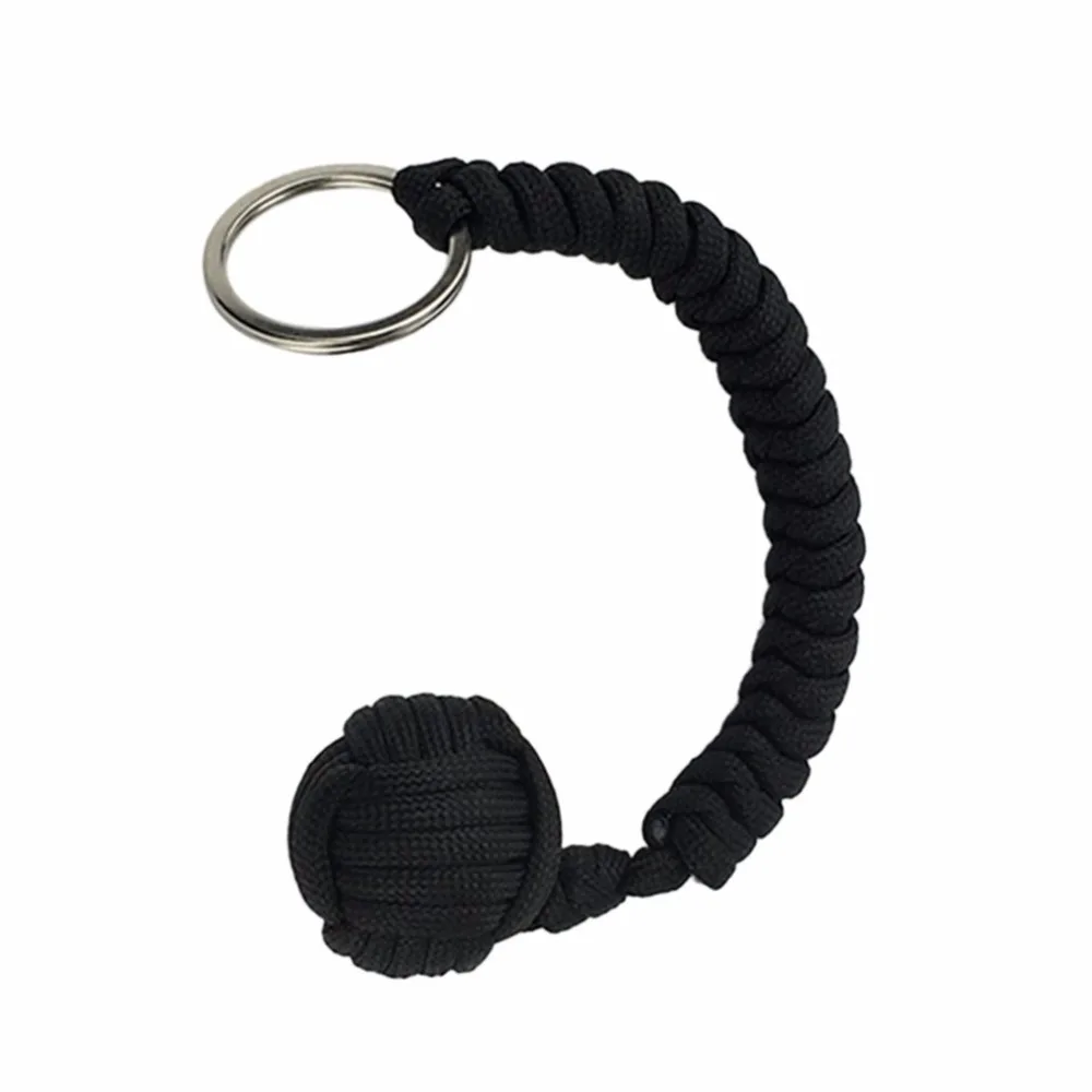 

Outdoor Security protecting Monkey Fist Self Defense Tool Lanyard Survival Multifunctional Key Chain For Girl Free Shipping