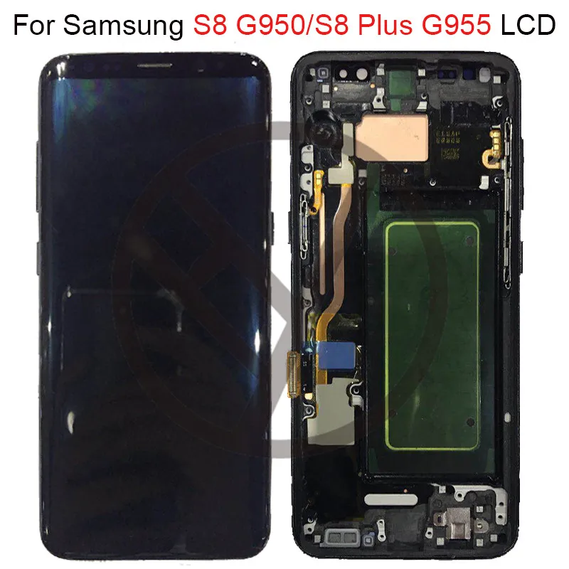 Для Samsung S8 ЖК дисплей с рамкой Замена для SAMSUNG Galaxy Plus LCD G955 G950 G950F сенсорный экран