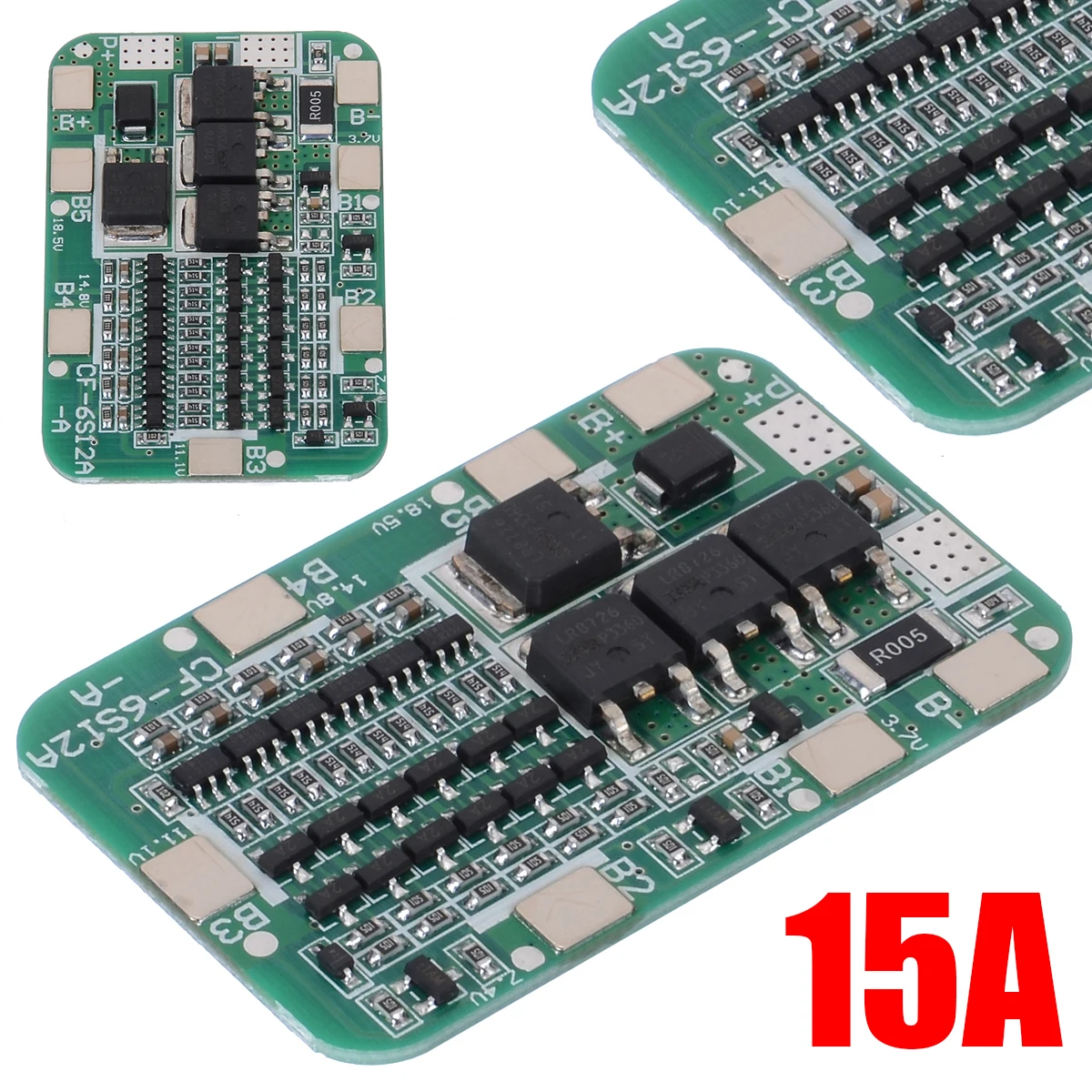 

New Hot 6S 22V 15A 18650 Li-ion Lithium Battery Protection PCB Board Input Output Electrical Protection Board Cell Module
