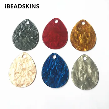 

New arrival! 54x41mm 50pcs Imitation marble texture drop-shape charms for earrings accessories,Earring parts ,Jewelry making