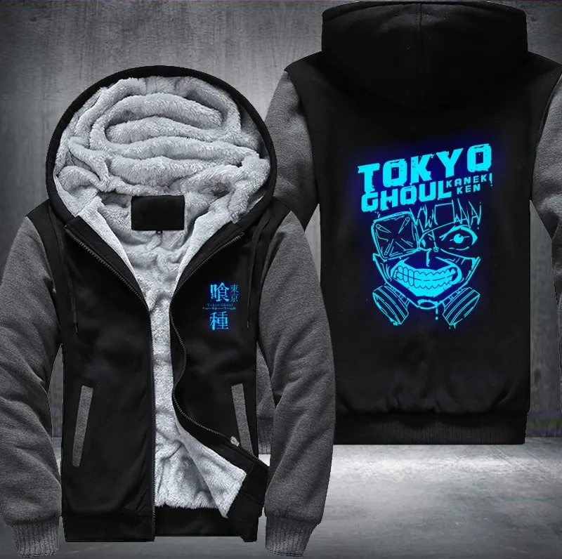 Новая зимняя повседневная толстовка с капюшоном Tokyo ghoul аниме Кен канеки маска