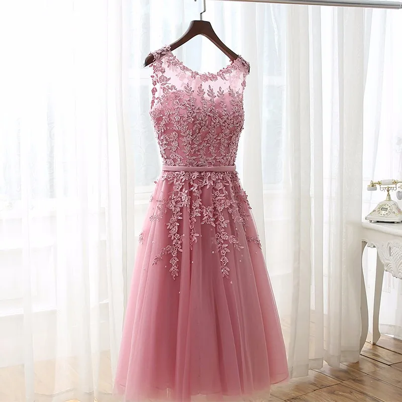 dusty rose short bridesmaid dresses