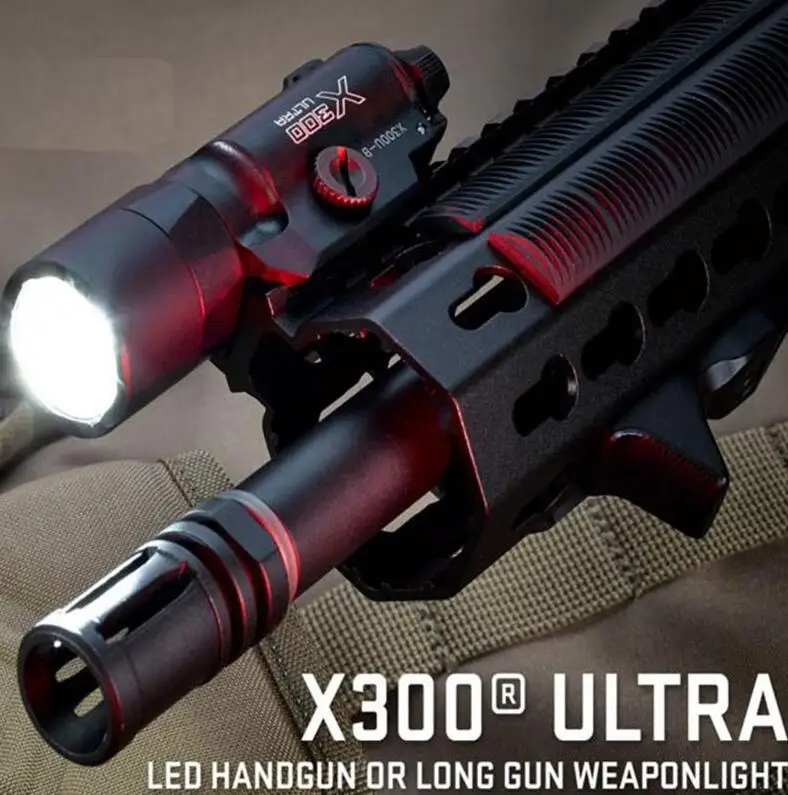 Lâmpada de Caça Elemento Airsoft Tático Surefir X300 Lanterna 220 lm X300v Arma Estroboscópica Pistola Glock Ex381 Luz 19 High Quality Esporte e Lazer