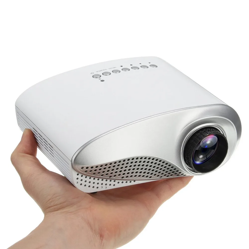 3D Full HD 1080P Mini Portable Projector LED Multimedia Player USB VGA