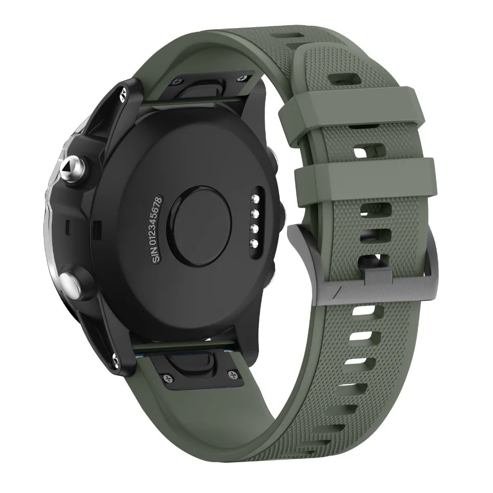 Силиконовый ремешок для часов Garmin Fenix 5 Sapphire Quatix 5 Forerunner 935 Approach S60 Премиум умные часы