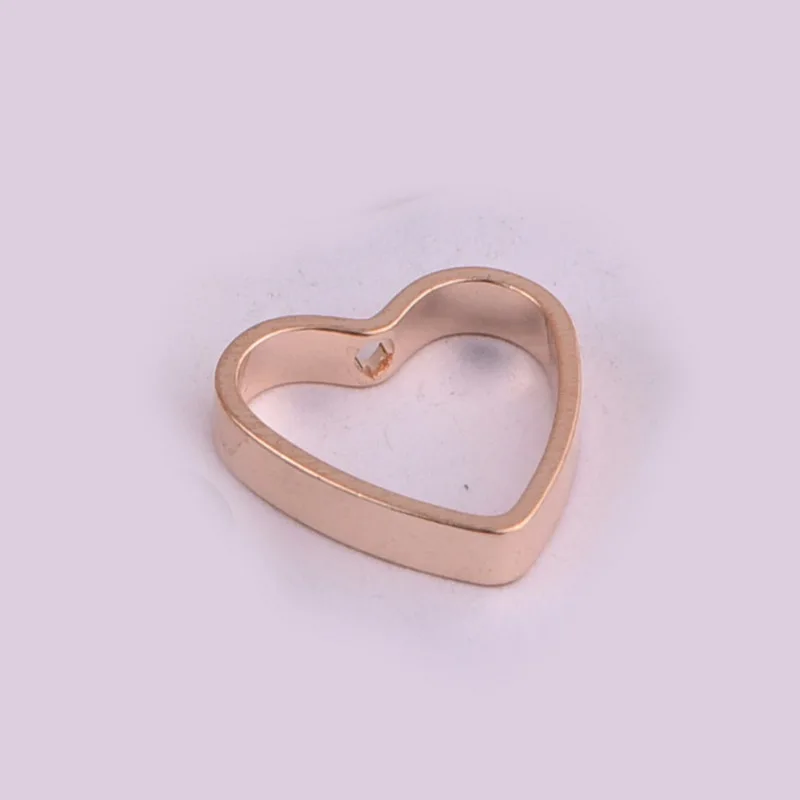 Купить 50 шт./партия,, простые медные Полые Подвески в форме сердца ...