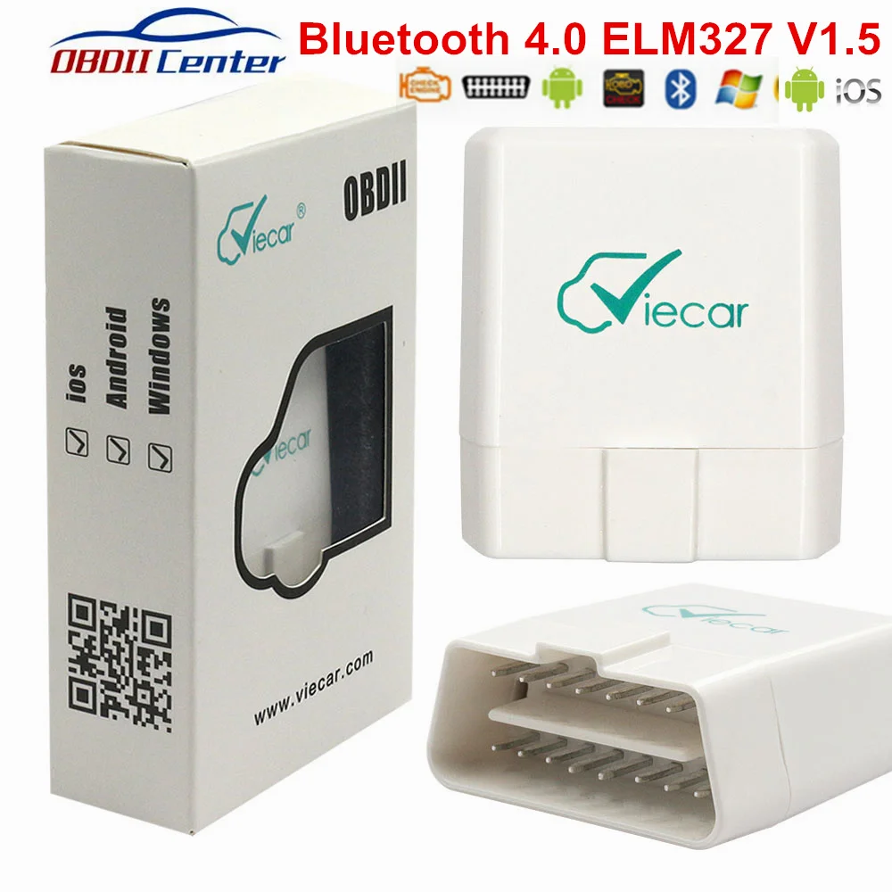 Viecar OBD2 Bluetooth 4,0 ELM327 IOS Andorid PC ELM 327 V1.5 PIC18F25K80 OBD II считыватель кодов Viecar 4 OBD2 диагностический интерфейс