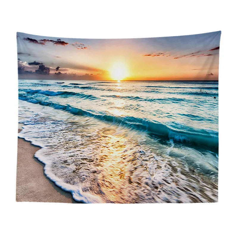 

Background Fabric Valance Tapestry Wall Hanging Beautiful surf beach Bedroom Living Room Blanket Yoga Beach Towel Tablecloth