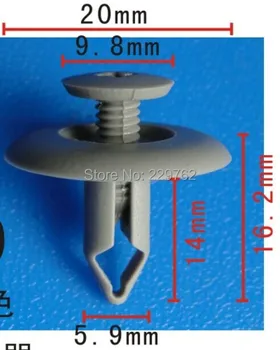 

Free Shipping 100PCS Push Type Retainer For Japanese Auto Plastic Fasteners Automotive Clips Car Plastic Clips For Cars Body