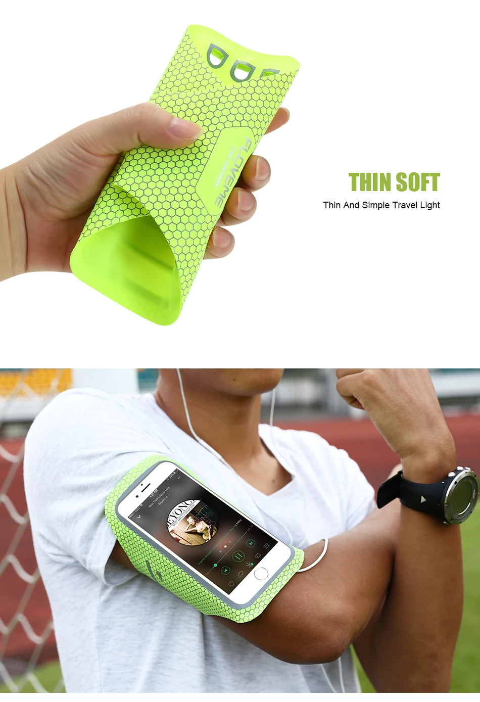 FLOVEME Armband Case For iPhone 6 6S Thin Soft Band Smart Touch Sweat-proof Universal 4.7 inch Sports Bag For iPhone 7_09