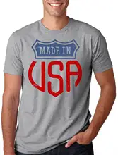 2017new Made In USA Stylish 4th of July Shirt USA T-shirt 100% Cotton Men Women T Shirt Tees Custom