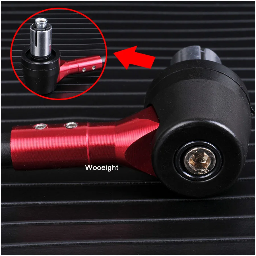 Wooieght Motorcycle CNC Anti Fall Brake Clutch Levers Handguard Hand Grips Handle Bar Protector For Bike Harley ATV Dirt Bike (3)