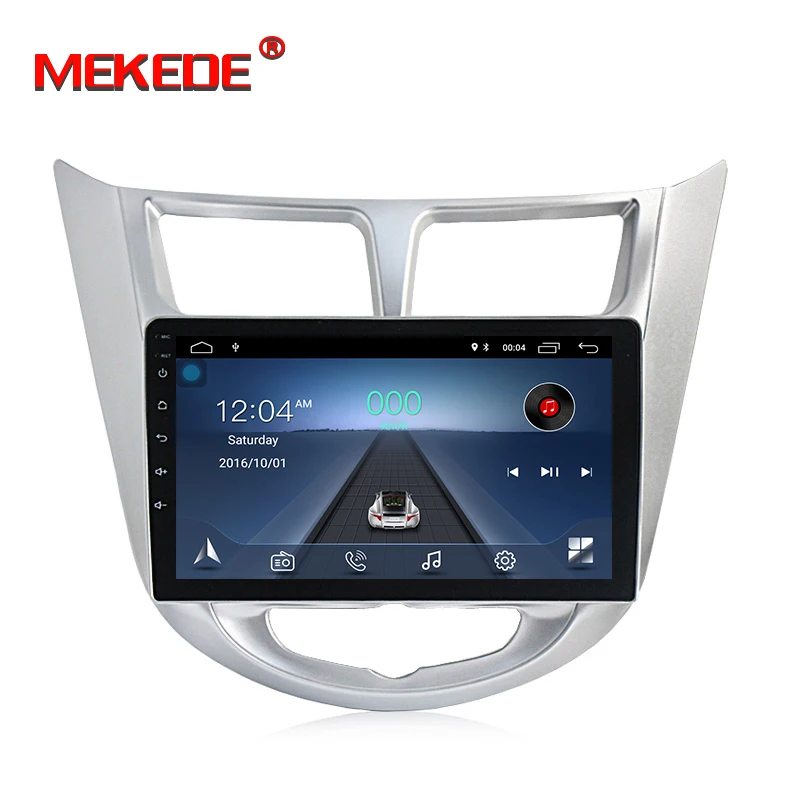 

MEKEDE HD Android 8.1 4G Car Radio Multimedia Video Player GPS For Solaris Hyundai 1 2 Accent Verna sedan 2 din no dvd
