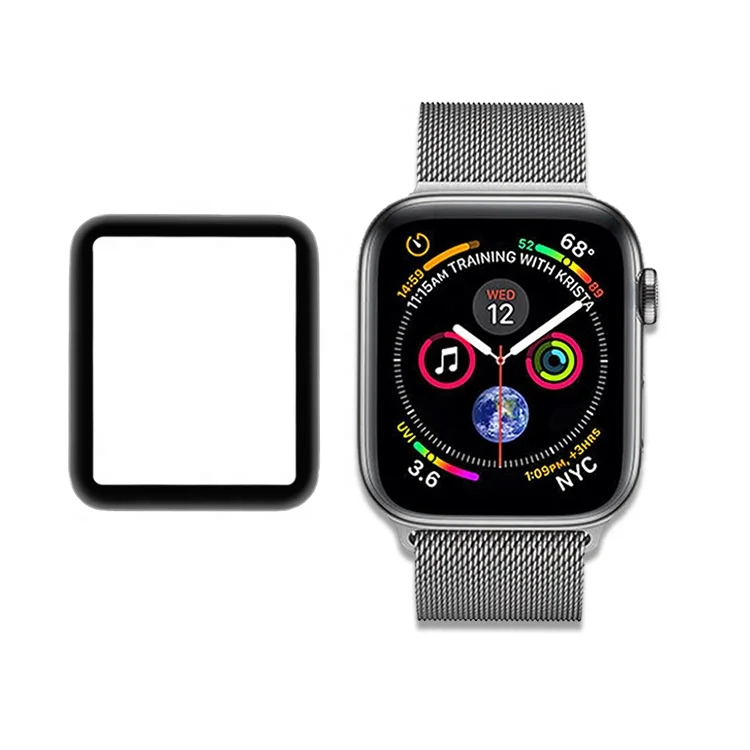 Iwatch полный покрытый 3D изогнутый протектор экрана из закаленного стекла для Apple