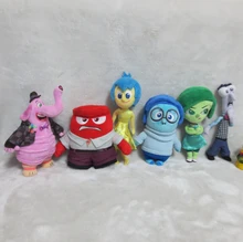 6pcs lot New Cartoon Movie in 2015 Inside Out Plush Toys Five Emotions Anger Joy Fear