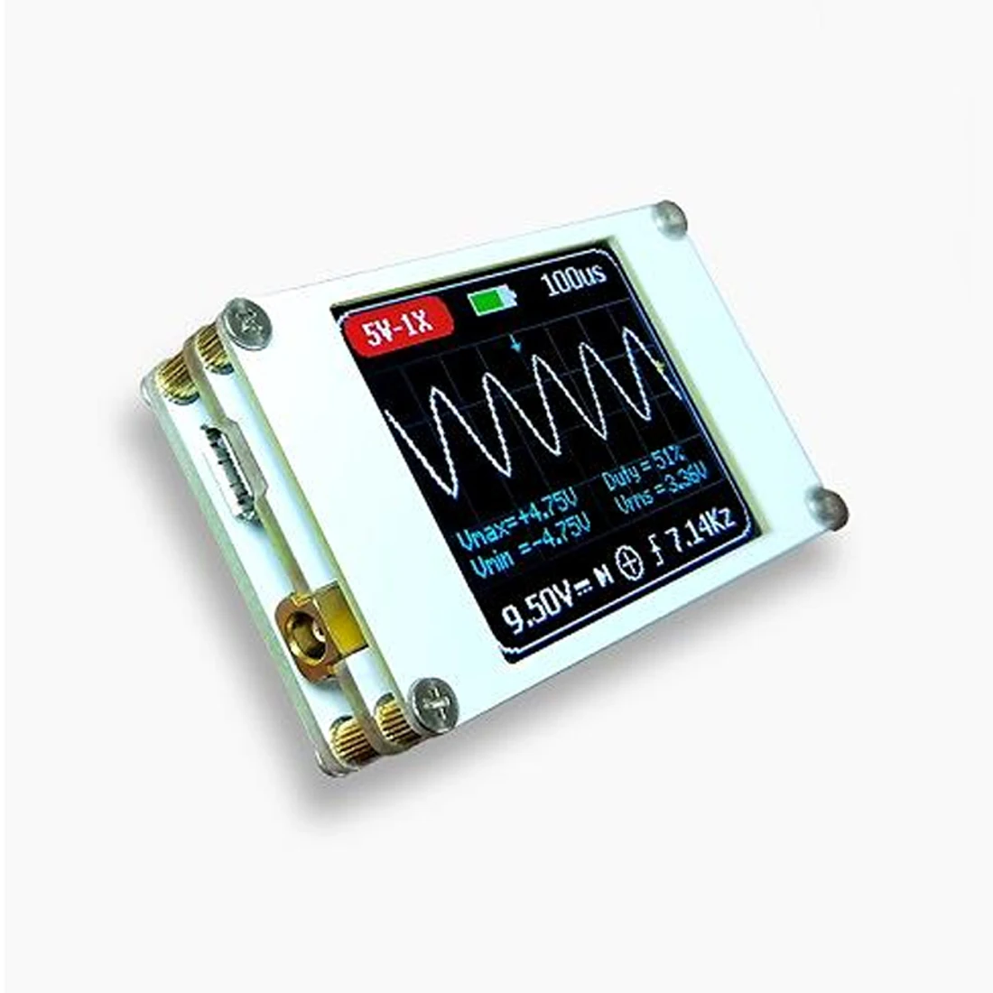 

New Handheld Mini Pocket Portable Ultra-small Digital Oscilloscope 1M Bandwidth 5M Sample Rate Digital Oscilloscope Kit DSO188