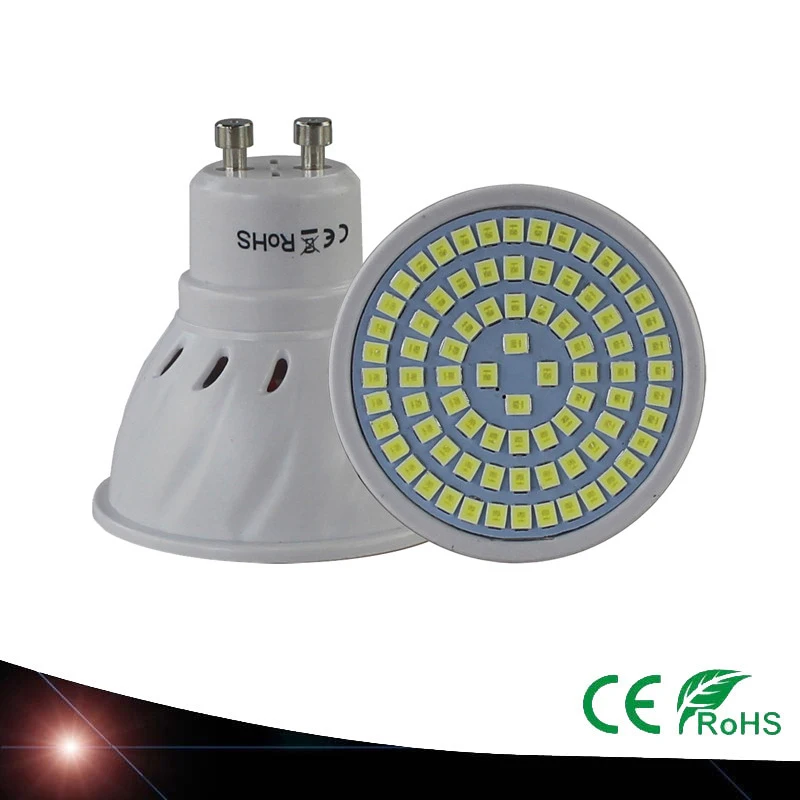

2835 GU10 Bombillas Led Bulbs Lights 48~80LEDS 220V 2835 Lampada De LED Lamp GU 10 Ampoule LED Spotlight Candle Luz Lamparas