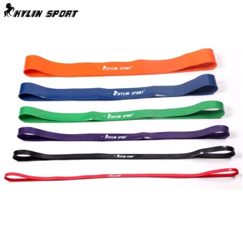 

Set of 6 Natural latex 41" Strength Resistance Bands Loop Fitness Power Lifting Pull Up Strengthen Muscles