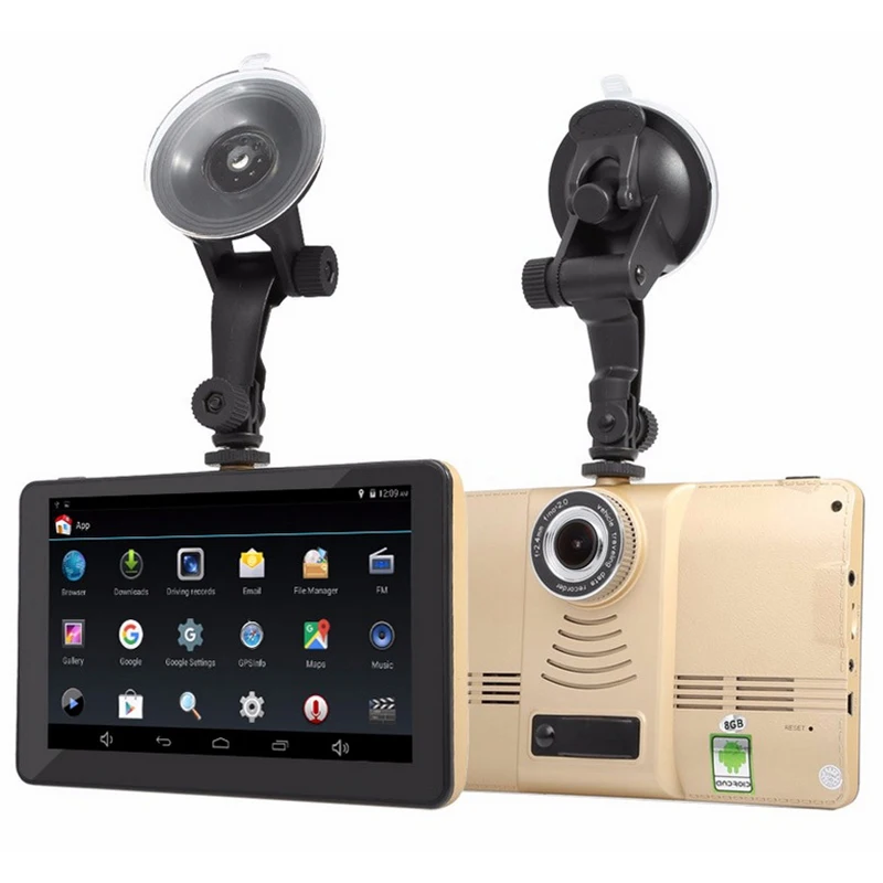 

VRFEL 7 inch GPS Navigation Android GPS DVR Camcorder Bluetooth MT8127 Quad-core Sat nav Navigator Rear view camera Free Map