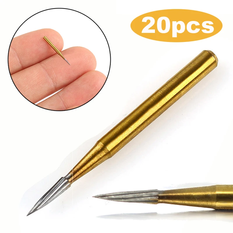 

20pcs Dental Trimming & Finishing Drills Tungsten Carbide Burs Model Fg 7901 Kit