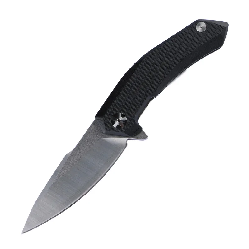 LOVOCOO 0095BW(3,") лезвие G10 Ручка шарикоподшипник складной нож Кемпинг Охота Открытый выживания Карманные Ножи EDC инструменты - Цвет: Белый
