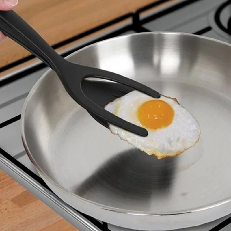 1pcs Cooking Tool Sets Pancake Toast Overturned Spatula Silicone Omelet Spatula Toast Fried Egg Clip Accessories cooking tools