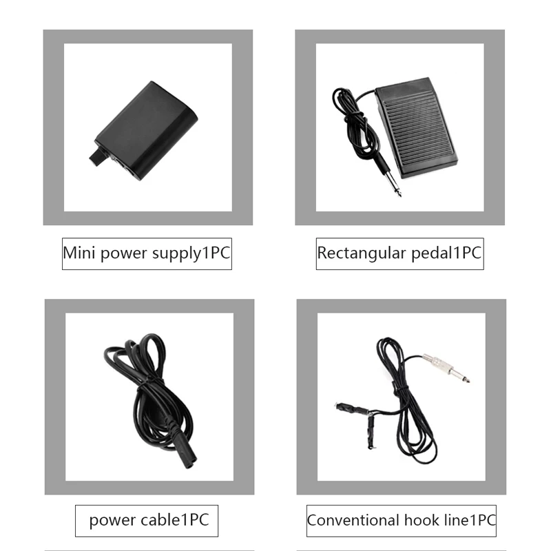 Полный набор поворотный комплект тату-машинки профессиональный набор питания татуировки педали крючки линия оборудование постоянный