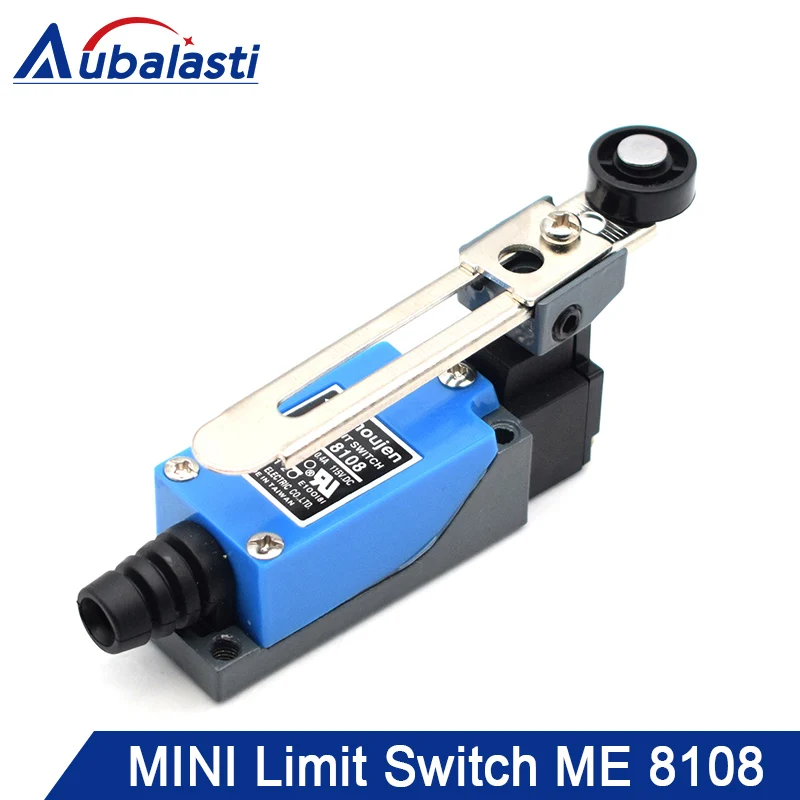 

Aubalasti ME 8108 limit switch Rotary Adjustable Roller Lever Arm Mini Limit Switches 8108 AC250V 5A NO NC CNC Mill Laser Plasma
