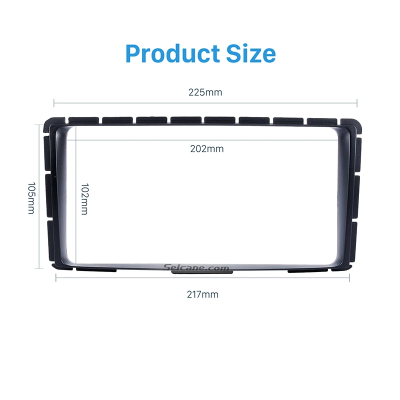 Зазор Seicane двойной Din 202*102 мм установка панели отделка комплект автомобиля стерео радио фасции рамка для Toyota Hilux Vigo Fortuner