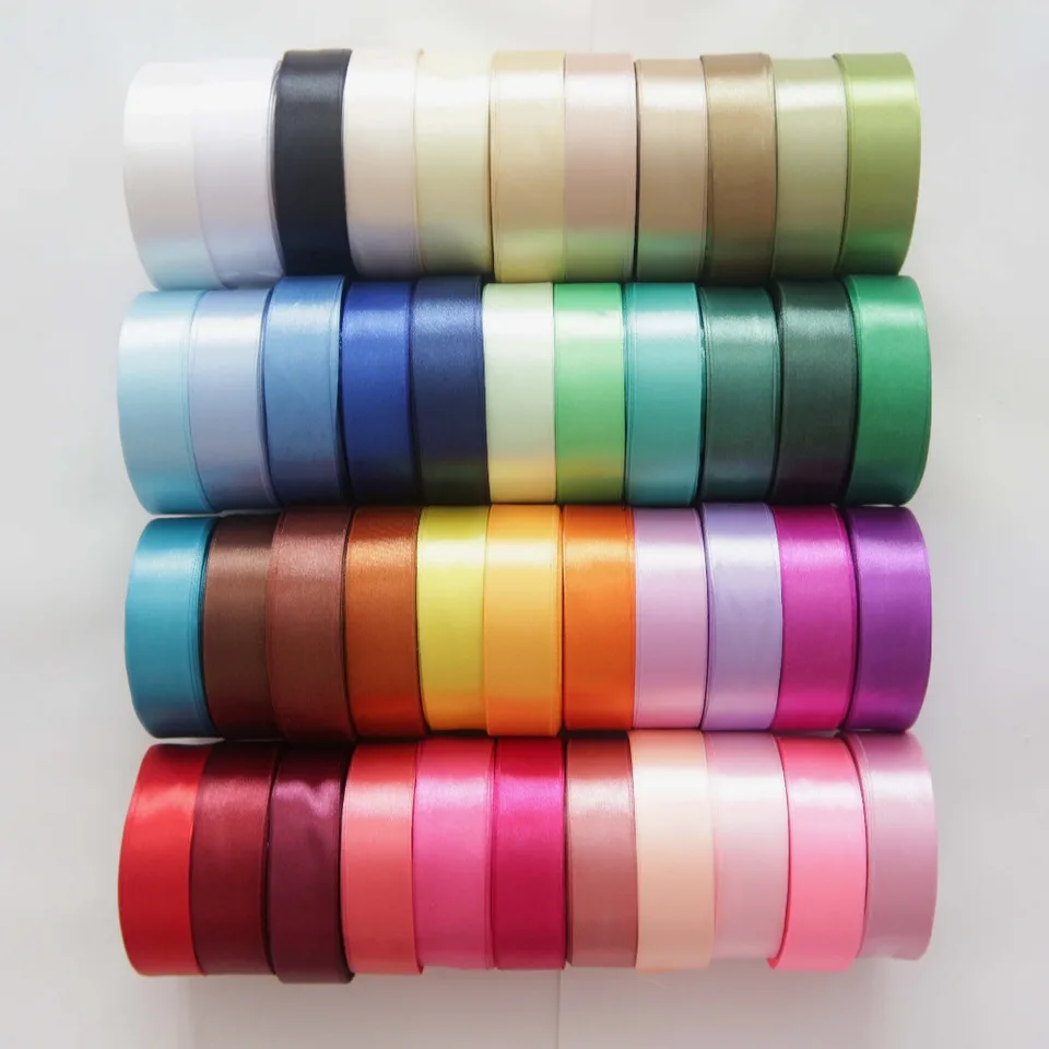 25m Roll Satin Ribbon 25 mmx25 M Wedding Dekoband Gift Tape Band.