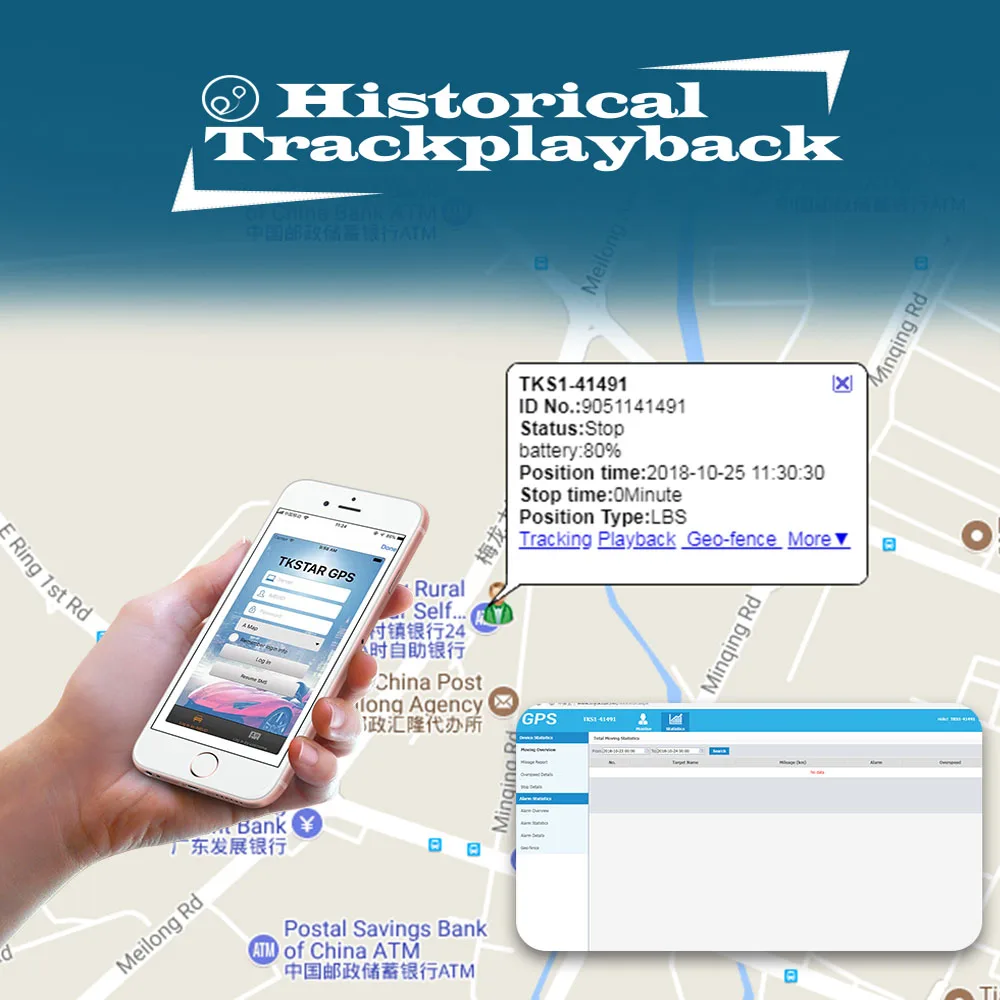 Dispositivo de Rastreamento de Veículos GPS Tracker