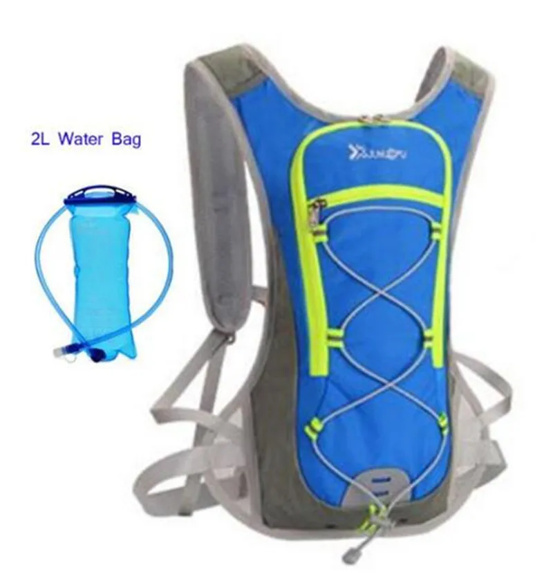 TANLUHU Для женщин Для мужчин Lightweight Running Backpack Спорт на открытом воздухе Trail гонки марафон Пеший Туризм Фитнес сумка жилет гидратации пакет - Цвет: blue