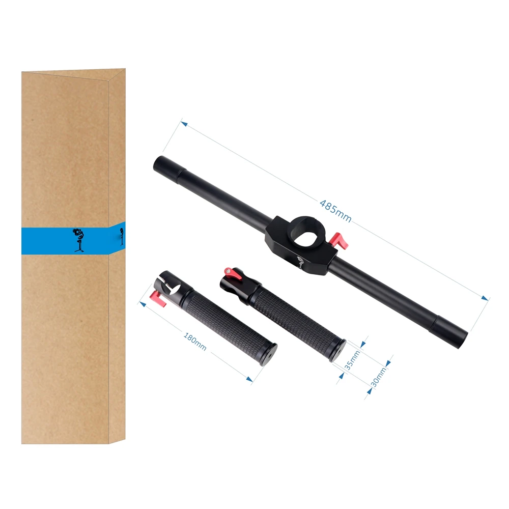

Extended Handle Dual Handheld Grip Bracket Kit for DJI Ronin-S Handheld Gimbal Stabilizer Designed with Up to 6 1/4'' Interface