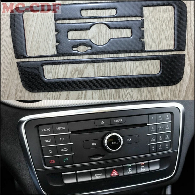 Car styling For Mercedes Benz A GLA CLA Class W176 X156 A180 Carbon Fiber Dashboard Central
