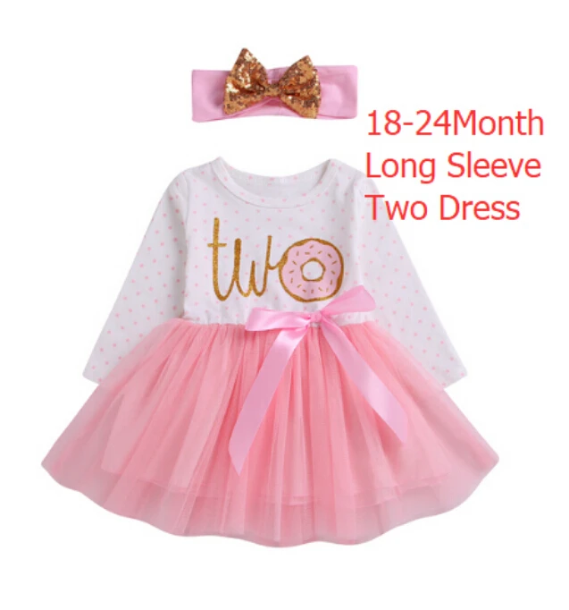 Платье в горошек с пончиком на 1-й, 2-й, 3-й день рождения, одежда для маленьких девочек, платья-пачки, праздничное платье принцессы - Цвет: 11