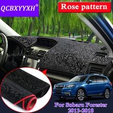 Автомобильный Стайлинг Противоскользящий коврик для Subaru Forester 2013- LHD& RHD розовый узор приборной панели коврик защитная накладка тент чехол для подушки