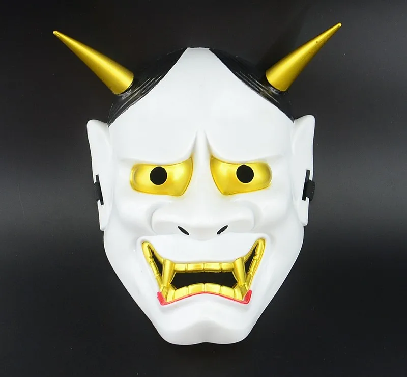 5 шт./лот квалифицированная маска Hannya Omen Noh Kabuki Samurai японская демоновая белая|demon