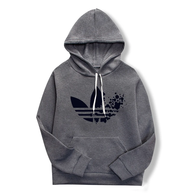 

Spring 2019 long-sleeved sweatshirt street casual hoodie for men and women women's solid color printed hoodie pullover