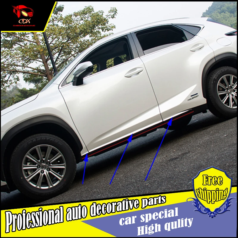 NEW ACCESSORIES FOR LEXUS NX200 NX300h NX200t stainless steel SIDE DOOR