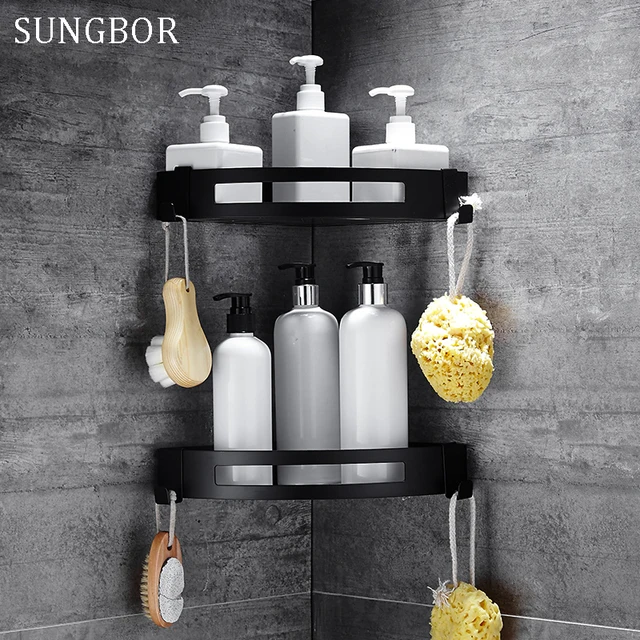 Antike Ecke Regal Badezimmer Regale Aluminium Lagerung Rack Raum ... Antike Ecke Regal Badezimmer Regale Aluminium Lagerung Rack Raum ...