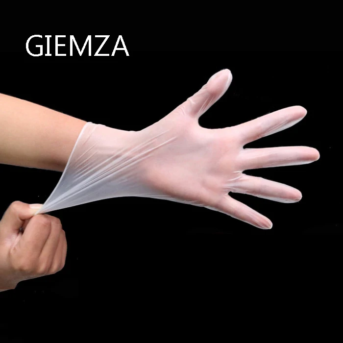 GIEMZA 100pce food grade standard disposable gloves thickening latex
