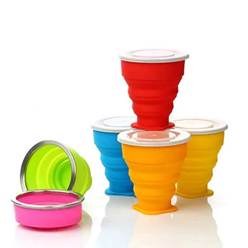 

Portable Silicone Folding Water Tea Cup Mugs Outdoor Multifunctional Foldable Cup for Travelling Camping Sport Kitchen Drinkware