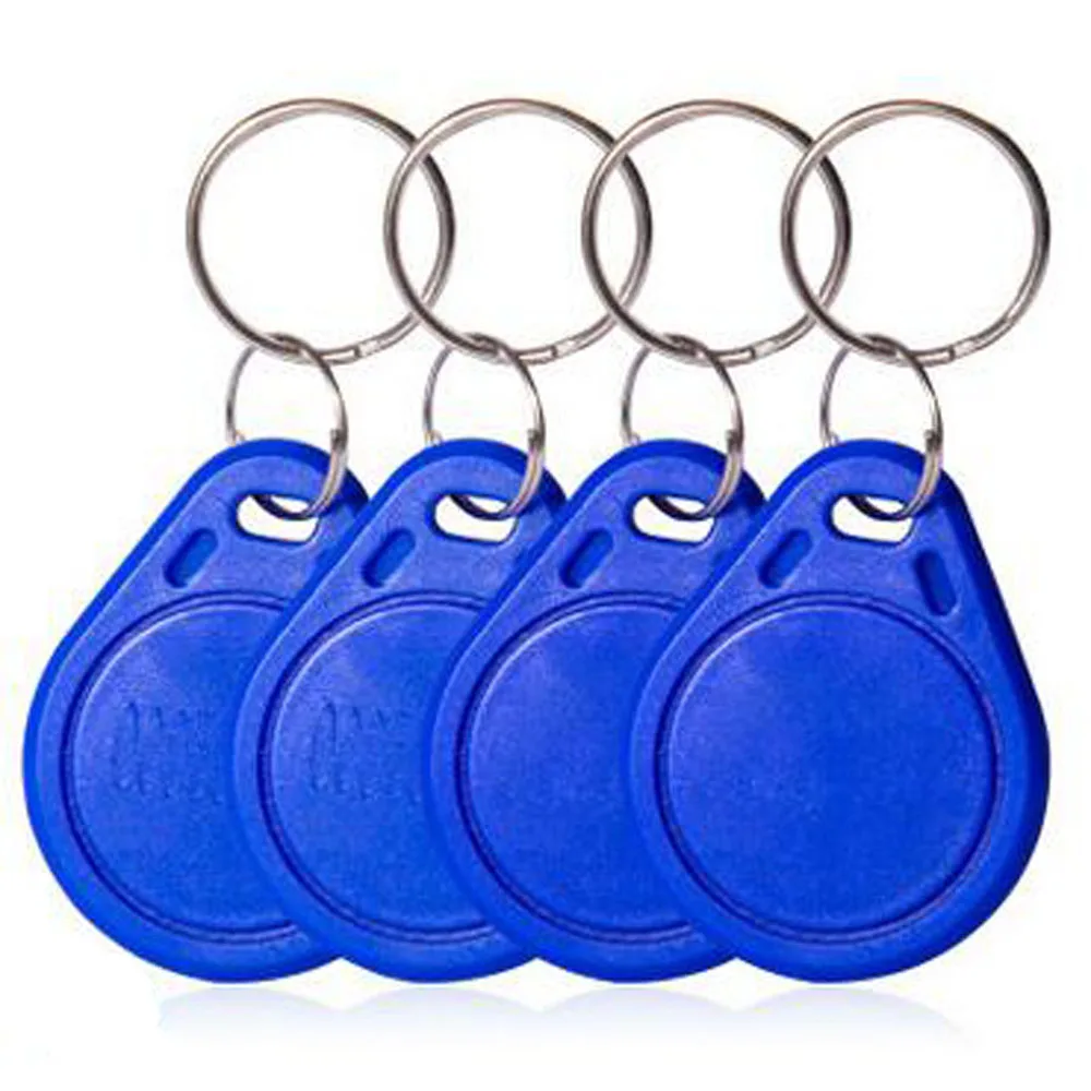 10pcs/lot 13.56MHz IC Keyfobs Tags Access Control IC Key Finder Card Token Attendance Management Keychain magnetic door lock with keypad