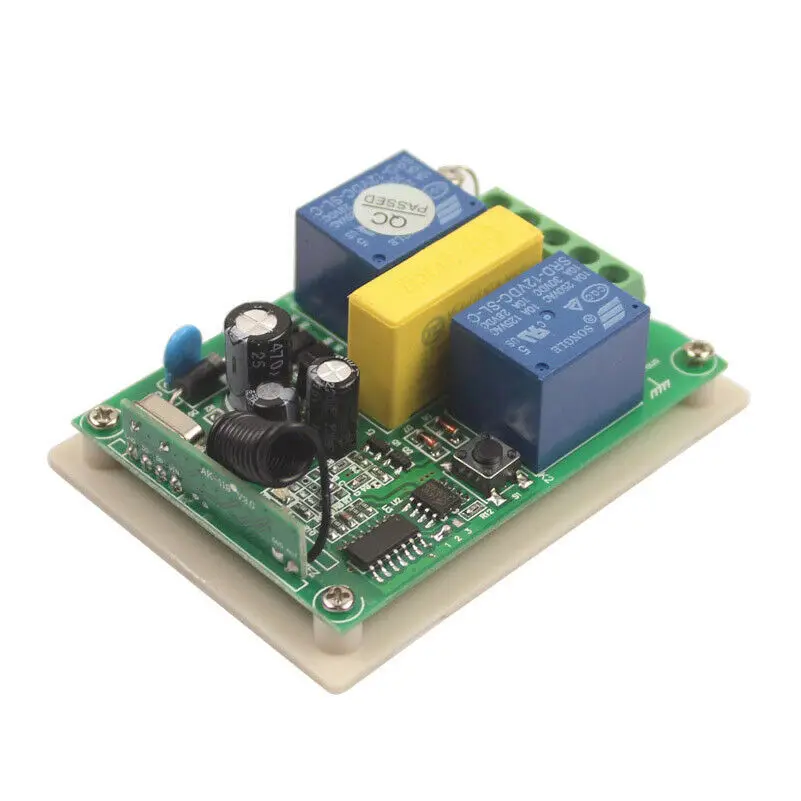 Sleeplion AC 220 V 2CH RF переключатель дистанционного управления цифровой дисплей+ 6* приемник/проекционный экран/трубчатый двигатель открывалка для гаражных дверей