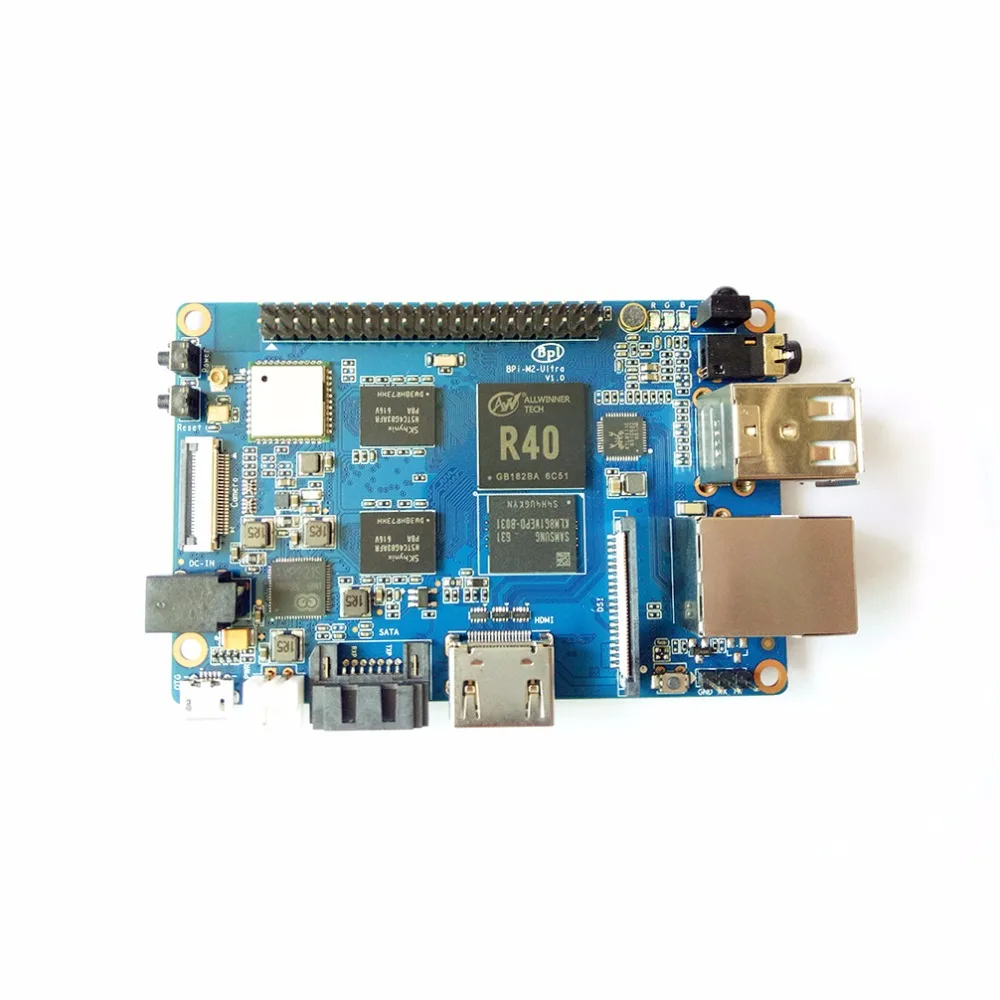  BPI M2 Ultra R40 Quad-Core 2GB DDR3 RAM con SATA WiFi Bluetooth 8GB eMMC Placa de demostración orde