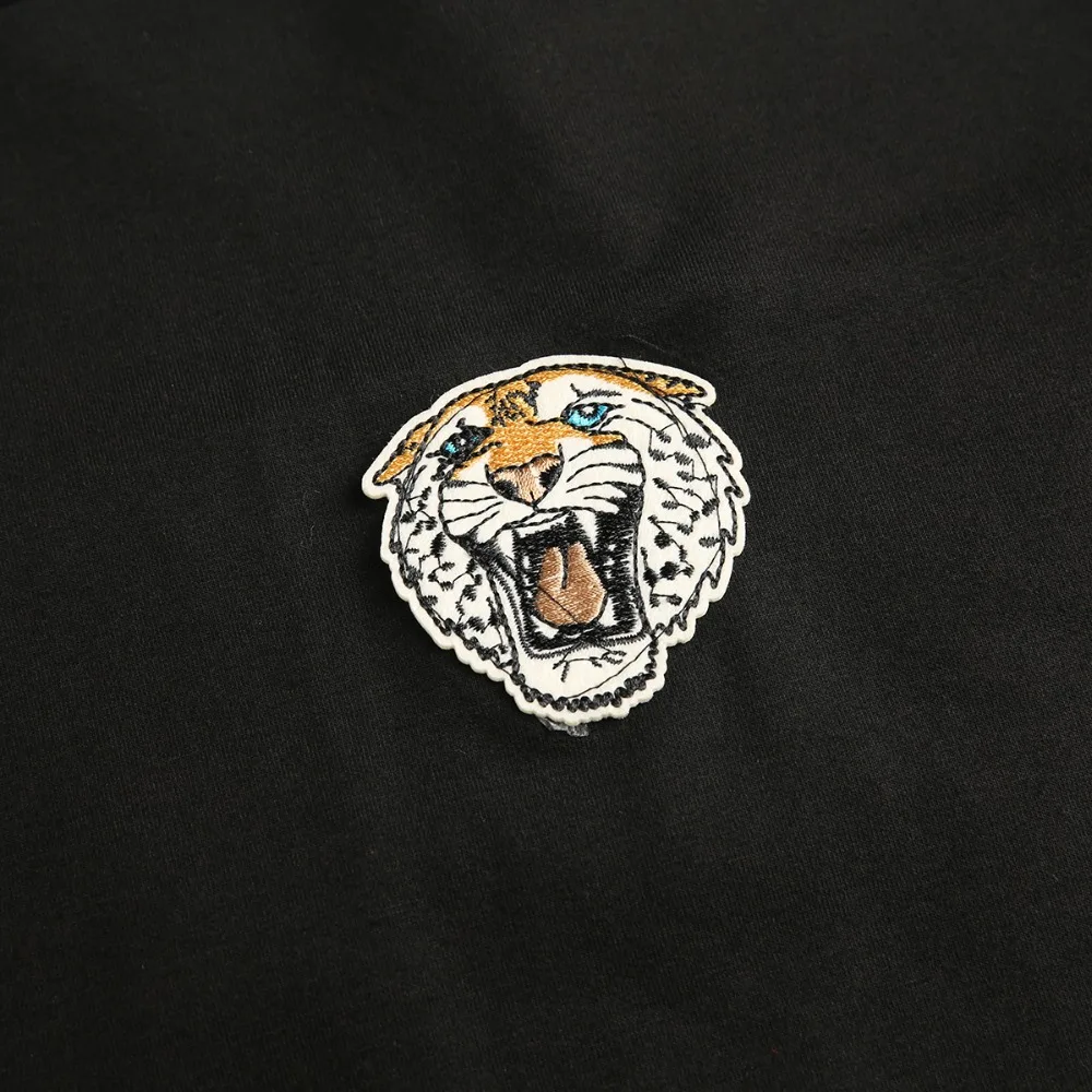 kissmilk Plus Size Solid Black Tiger Embroidered Women Sweatshirts O-neck Long Sleeve Tassel Female Pullovers Casual Brief Lady kissmilk Plus Size Solid Black Tiger Embroidered Women Sweatshirts O-neck Long Sleeve Tassel Female Pullovers Casual Brief Lady