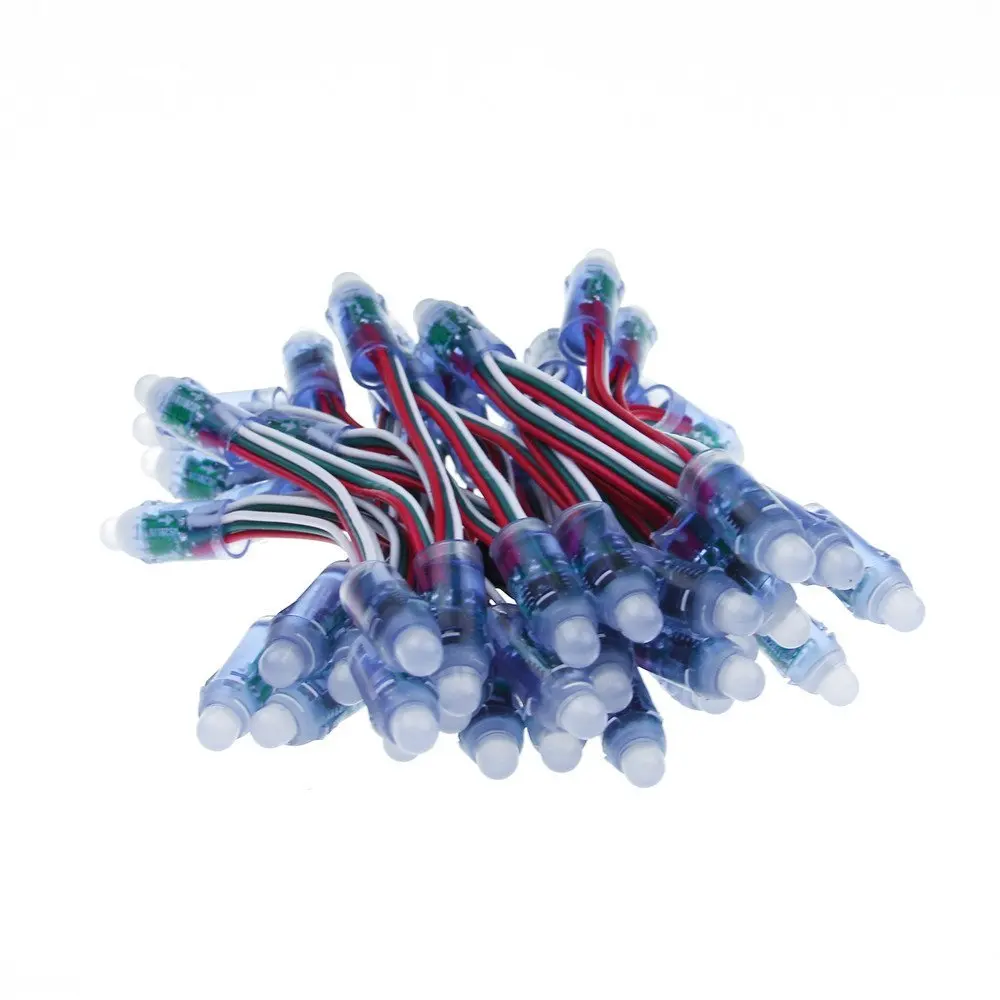 

1000pcs 12mm WS2811 2811 IC Full Color Pixel LED Module Light DC 5V input IP68 waterproof RGB color Digital LED Pixel Light