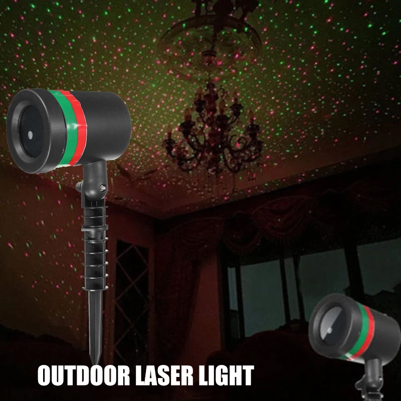 

3D Effect Laser Projection Lamp Creative Colorful Luminous Fantastic Wonderful Outdoor Lighting